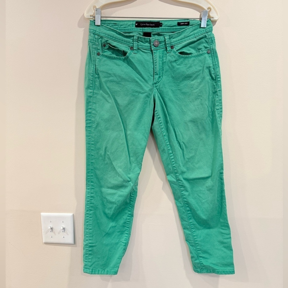 🔥Calvin Klein Green Women's Pants Sz 6🔥